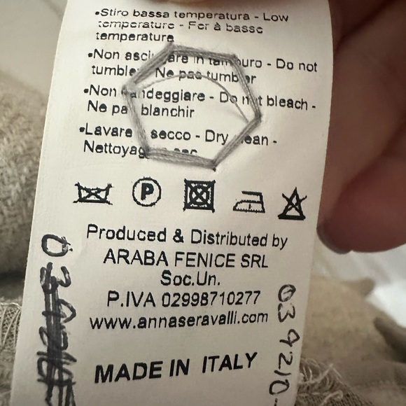 Anna Seravalli Grey/Tan Two-Tone Coat Vest - Picture 7 of 9